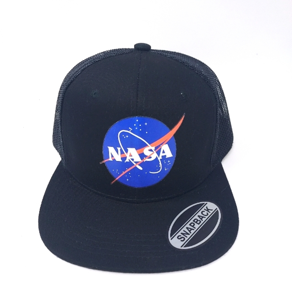 Nasa Hat Meshback Snapback (black)